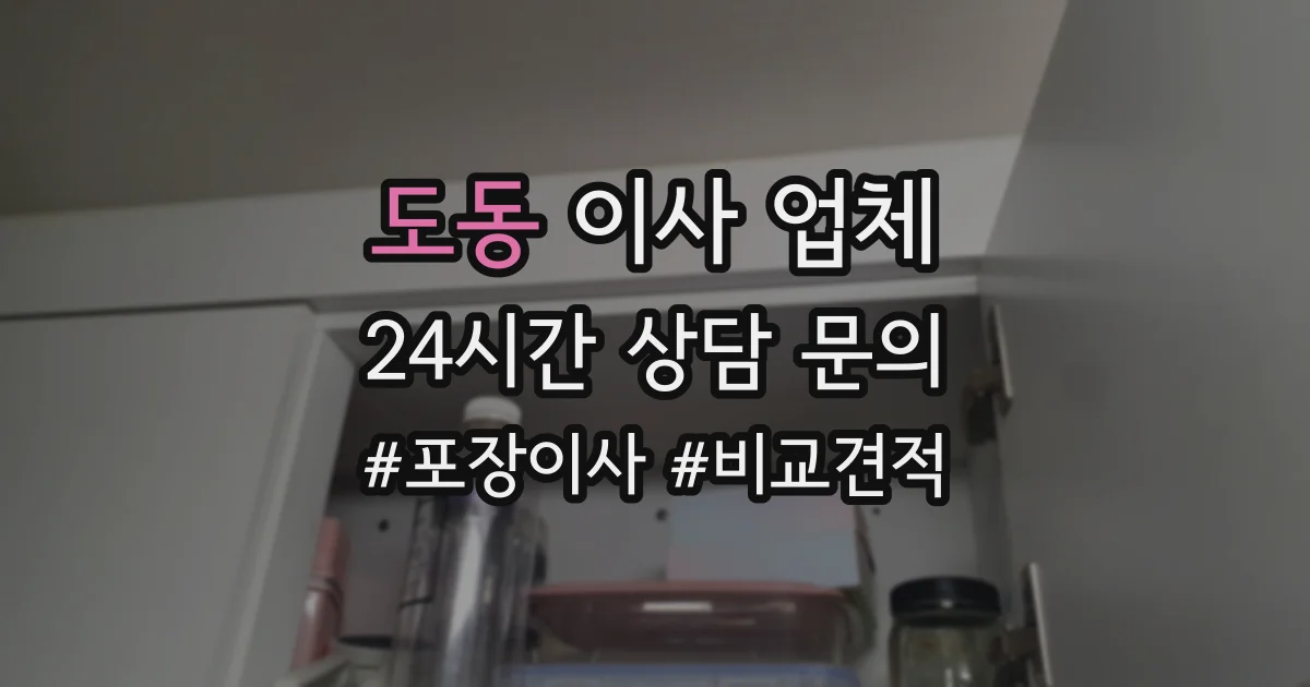도동 이사 업체