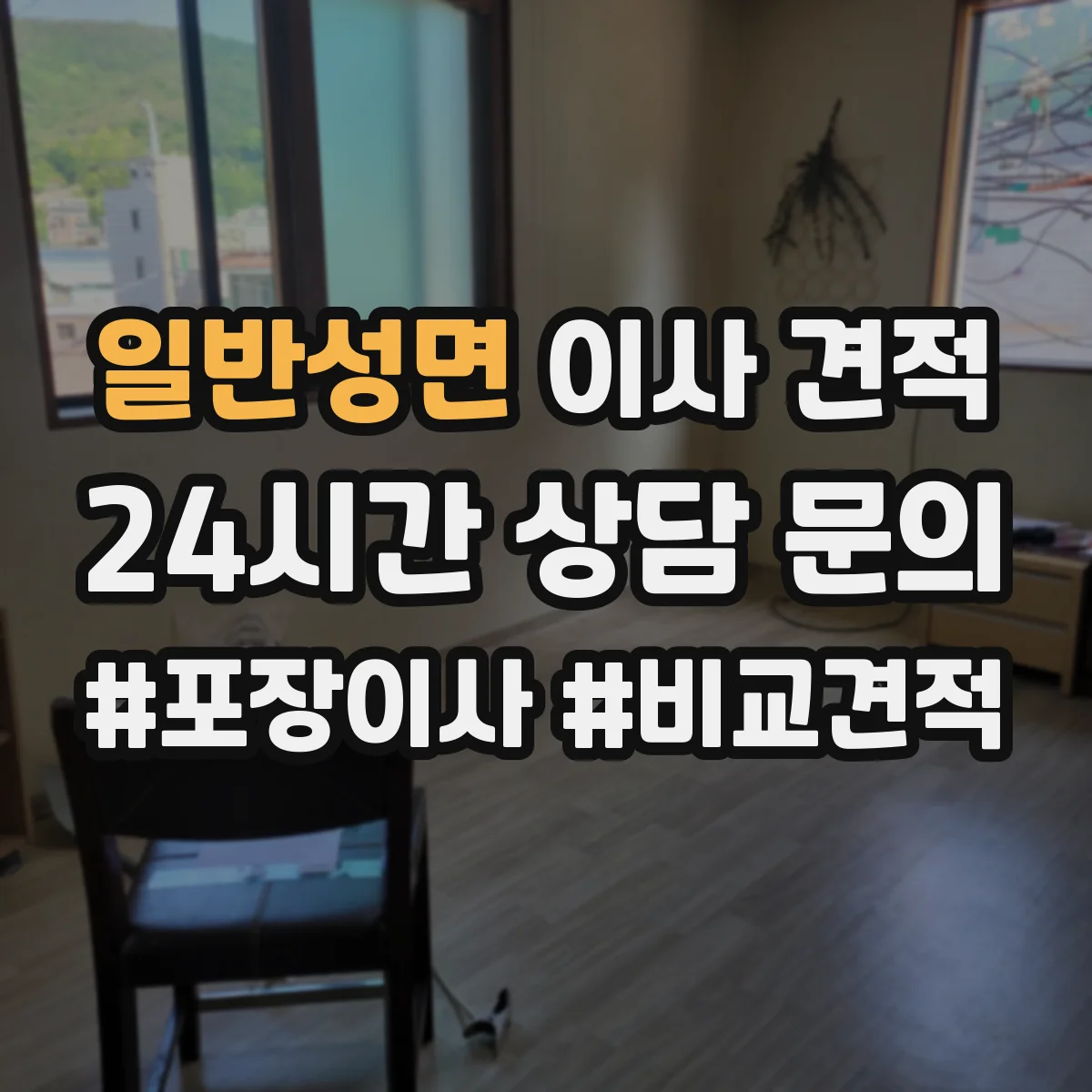 일반성면 이사 견적