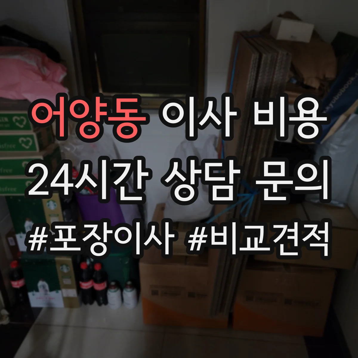 어양동 이사 비용
