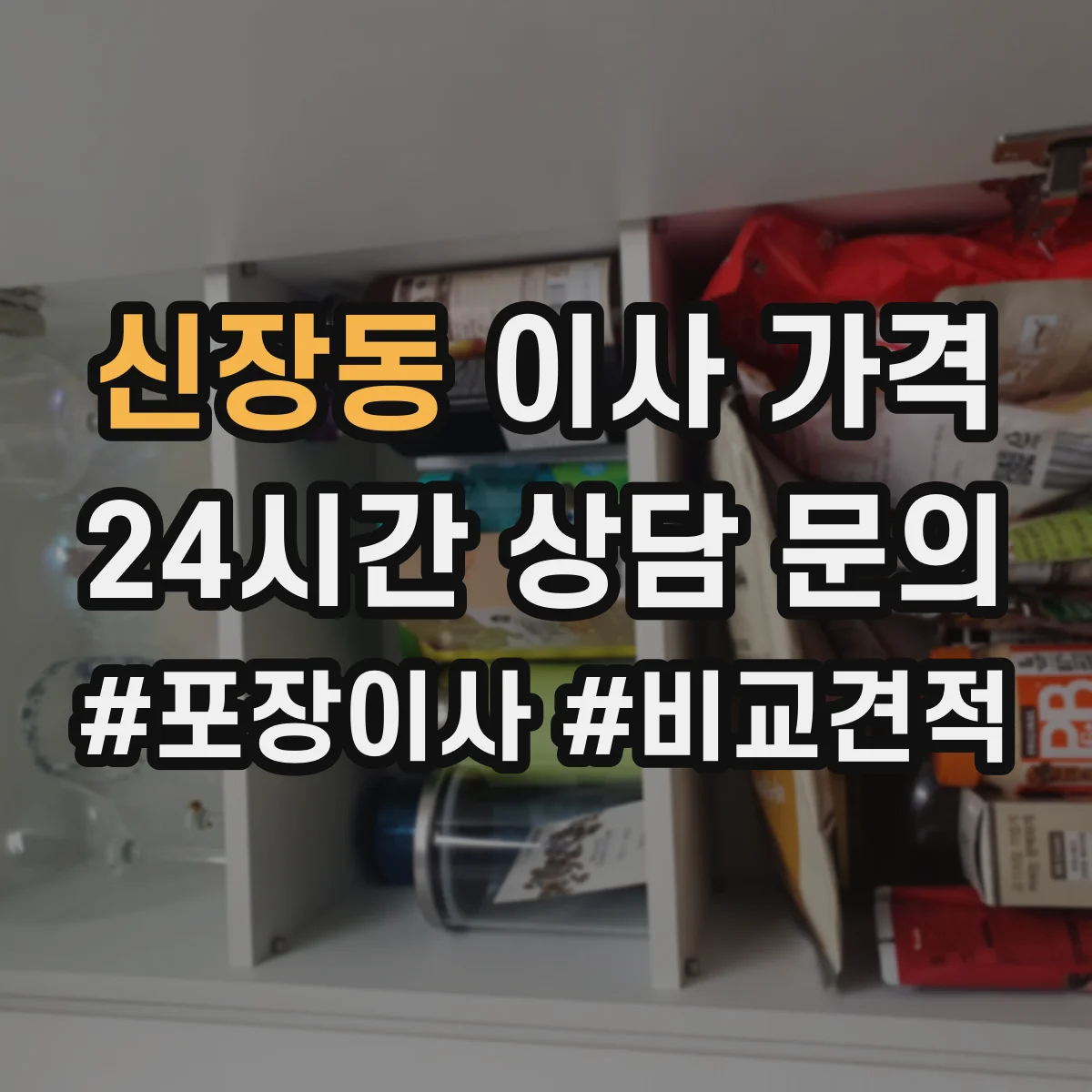 신장동 이사 가격