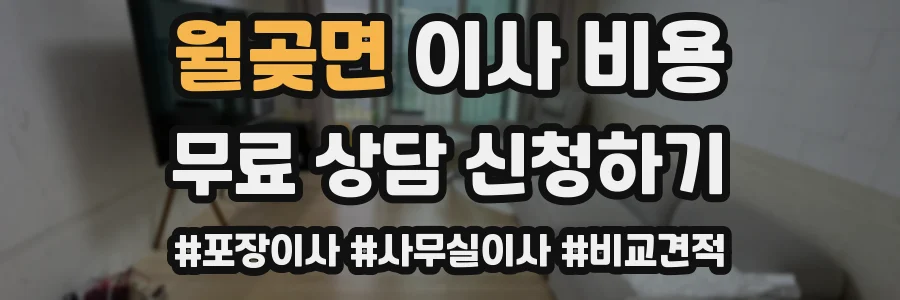 월곶면 이사 비용