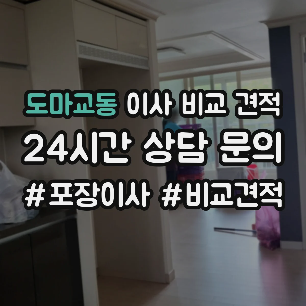 도마교동 이사 비교 견적