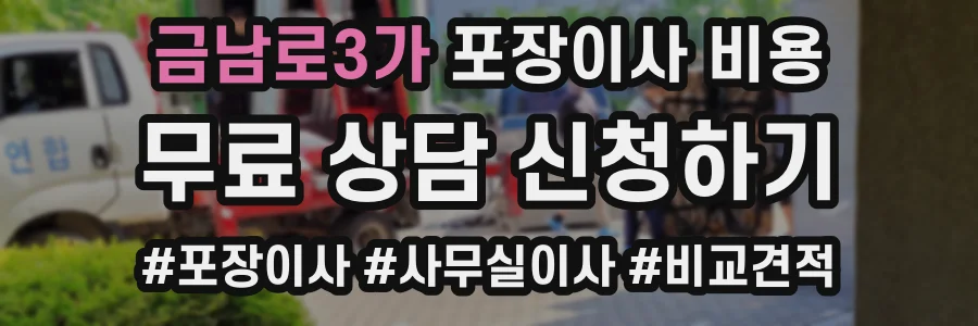 금남로3가 포장이사 비용