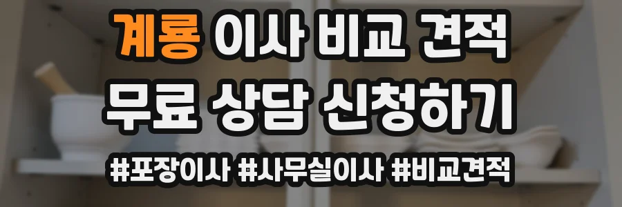 계룡 이사 비교 견적