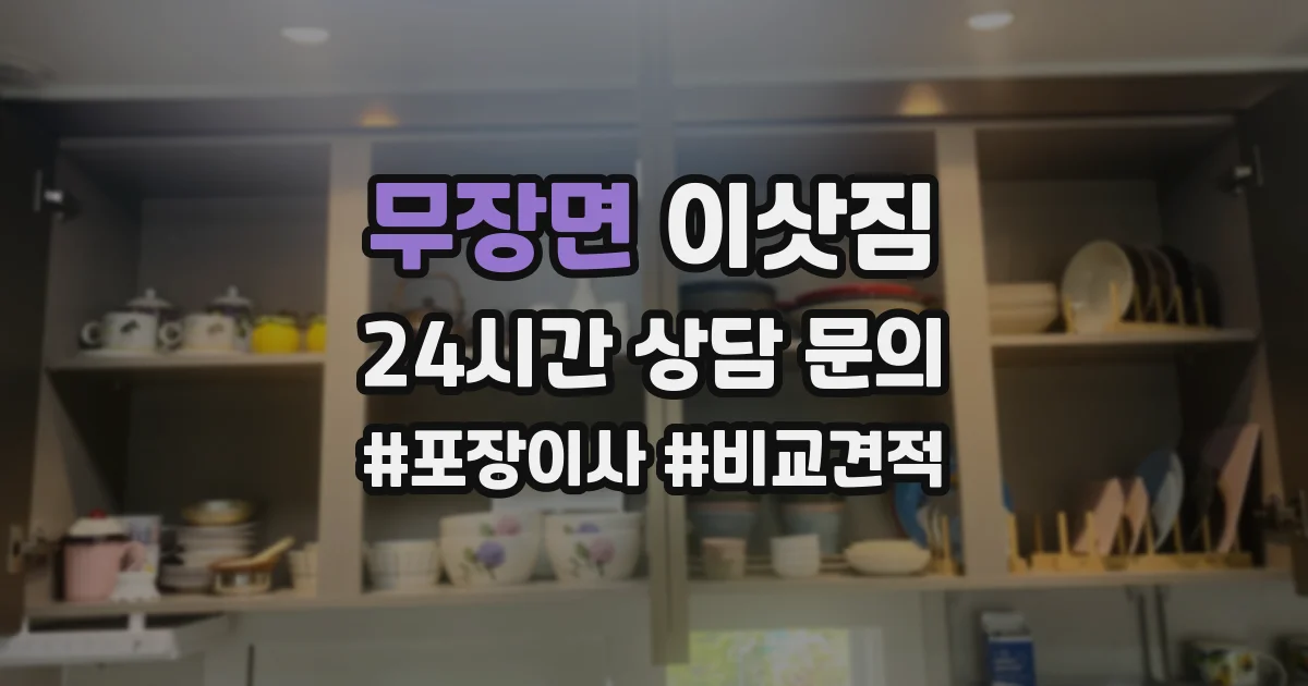 무장면 이삿짐