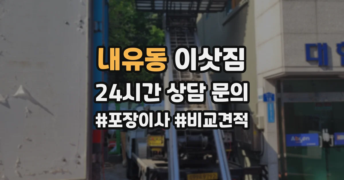 내유동 이삿짐