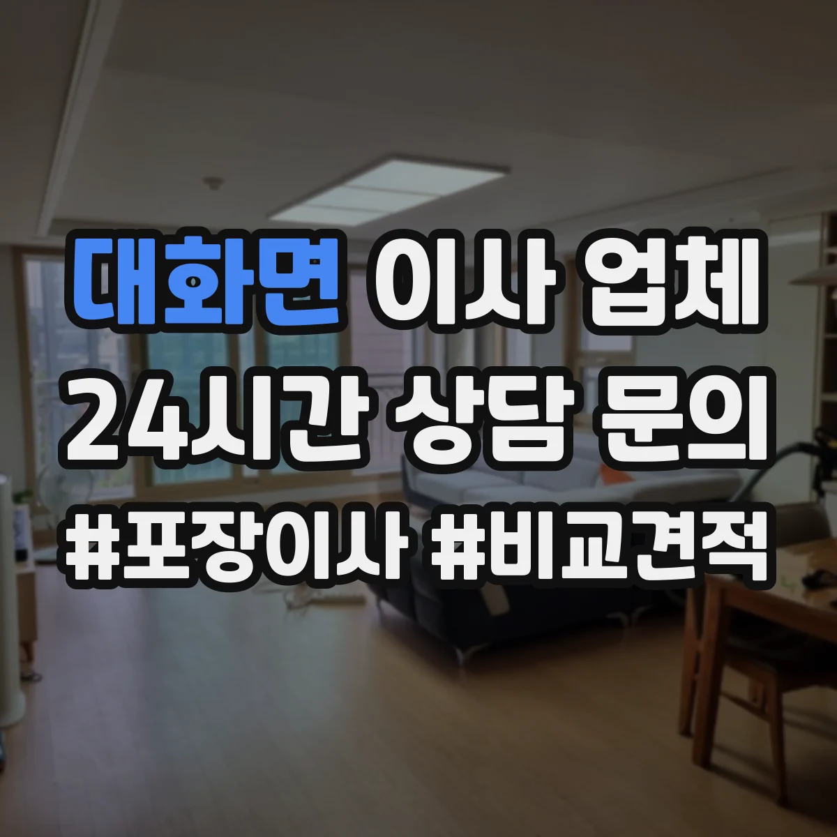 대화면 이사 업체