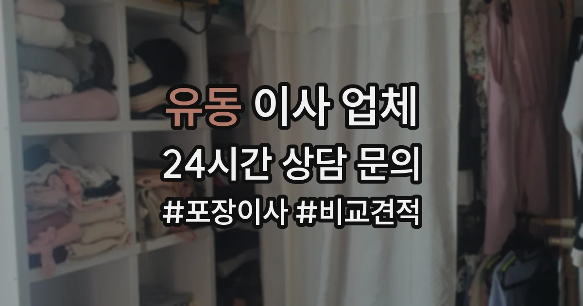 유동 이사 업체