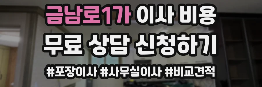 금남로1가 이사 비용