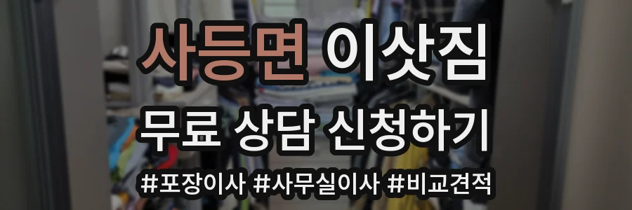 사등면 이삿짐