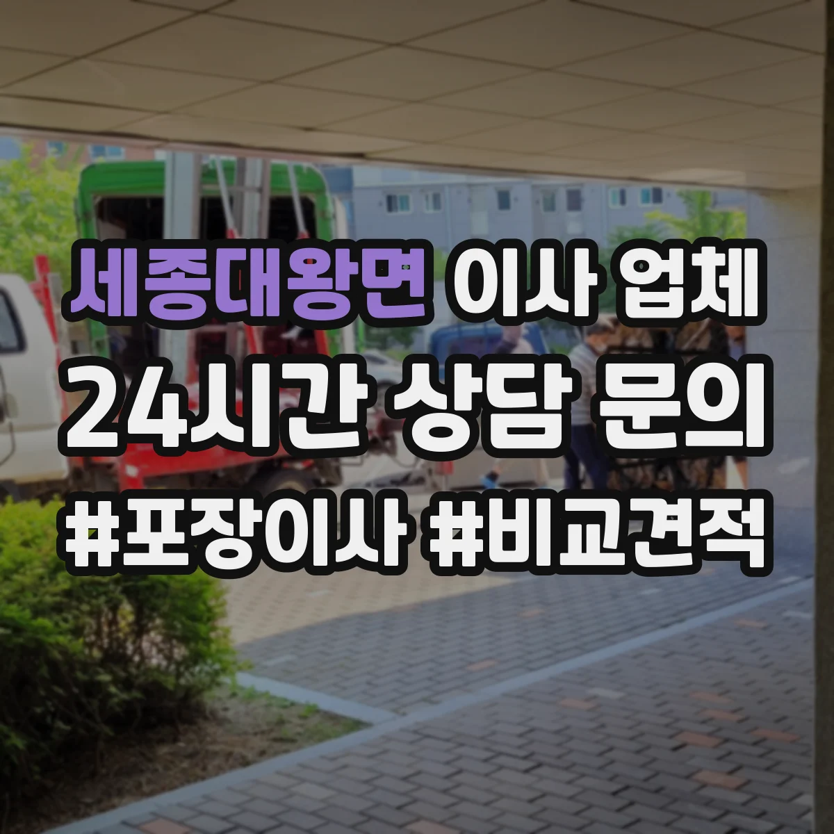 세종대왕면 이사 업체