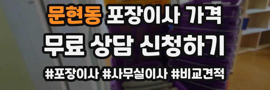문현동 포장이사 가격