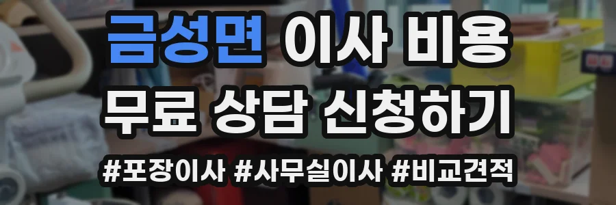 금성면 이사 비용