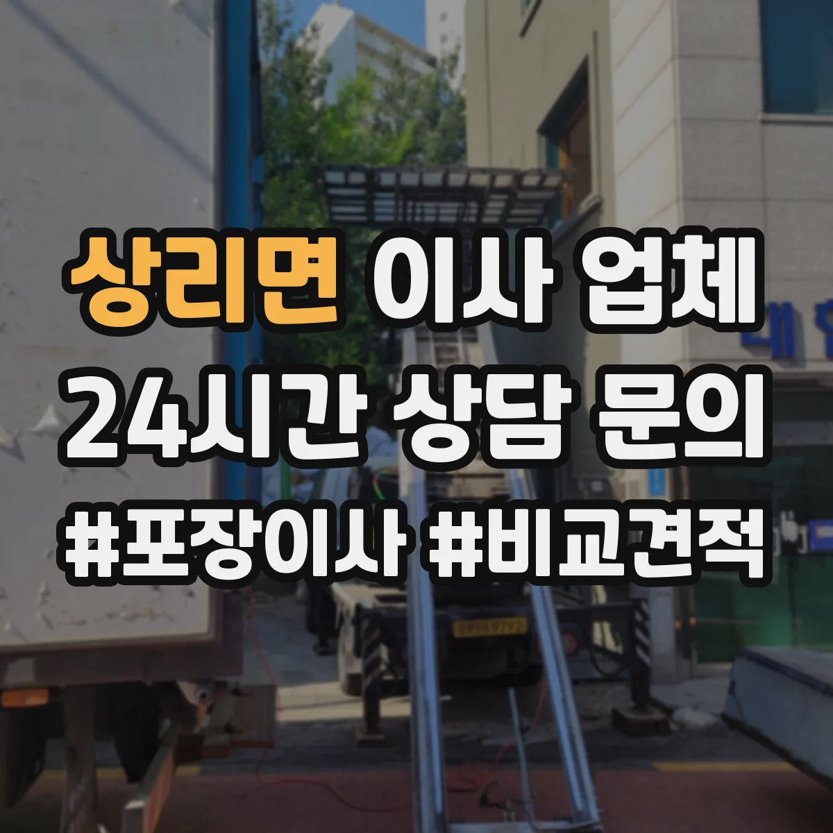 상리면 이사 업체