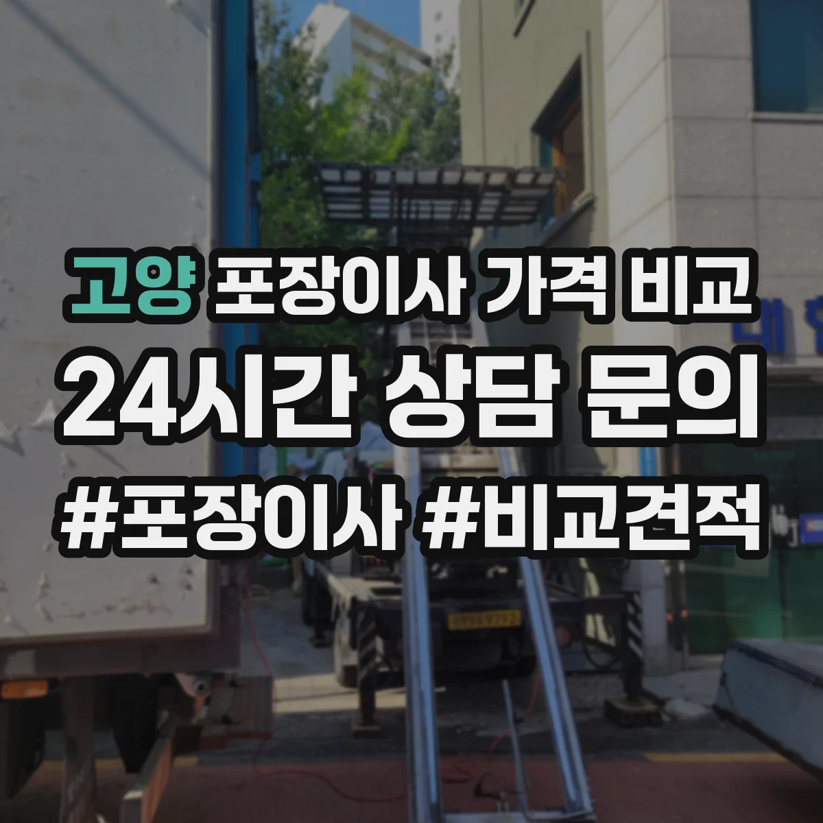 고양 포장이사 가격 비교