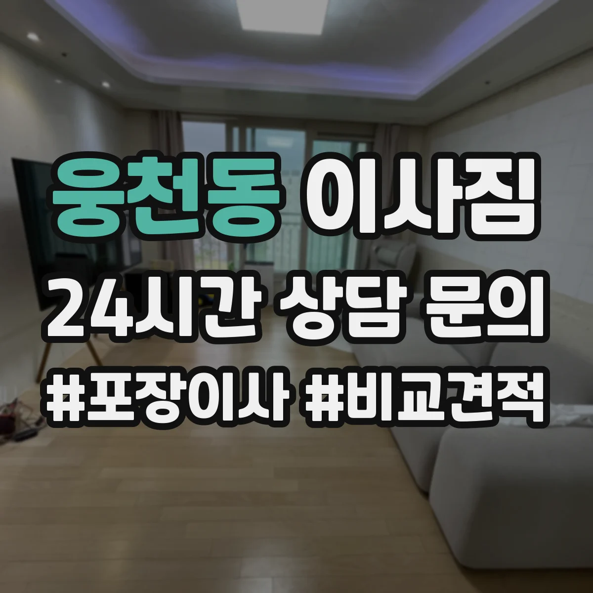 웅천동 이사짐