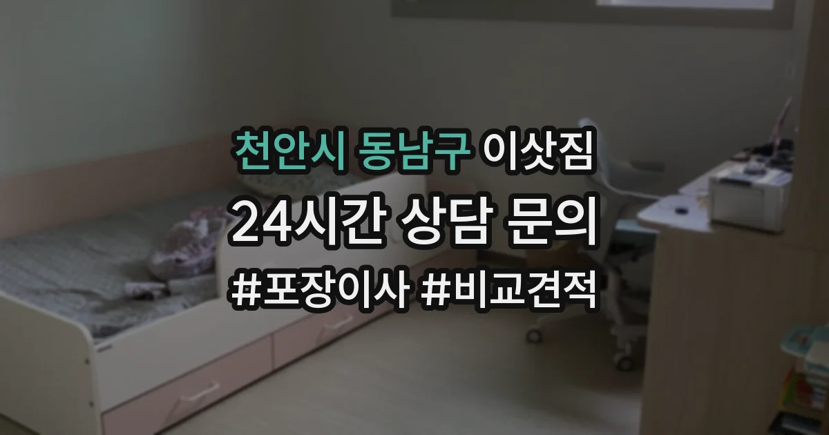 천안시 동남구 이삿짐