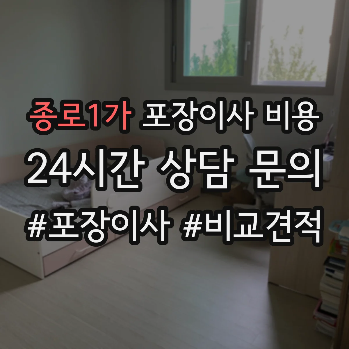 종로1가 포장이사 비용