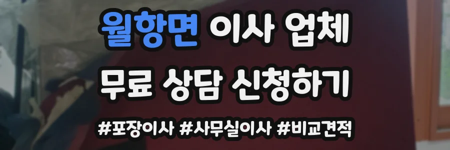 월항면 이사 업체