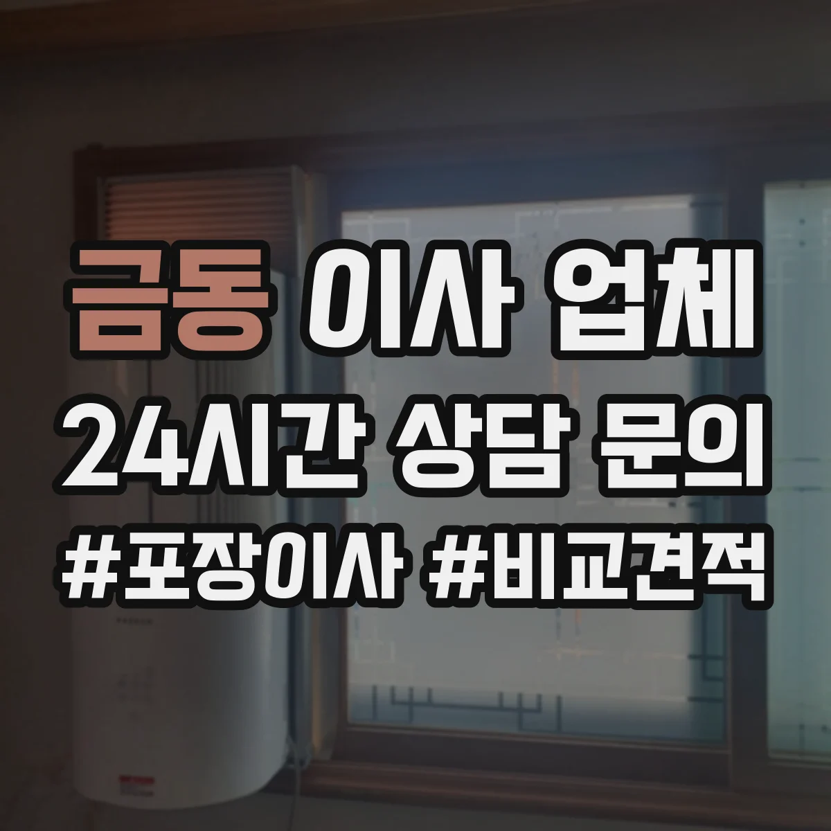 금동 이사 업체
