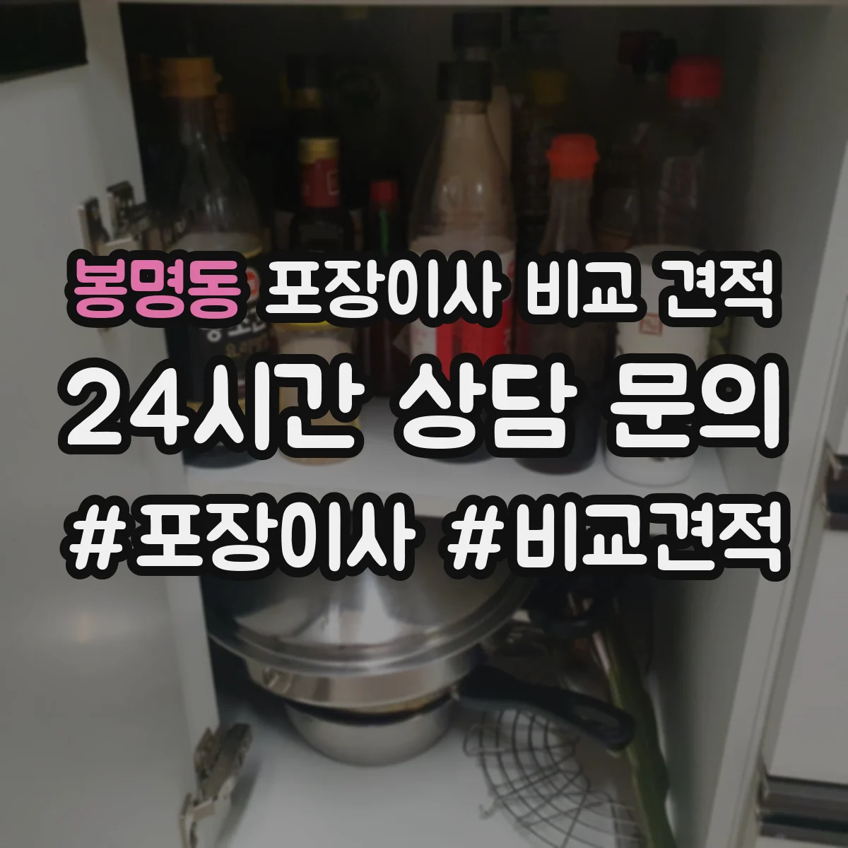 봉명동 포장이사 비교 견적