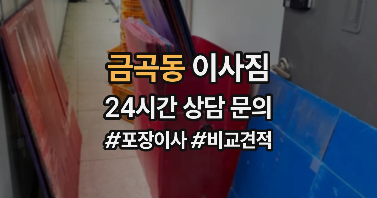 금곡동 이사짐