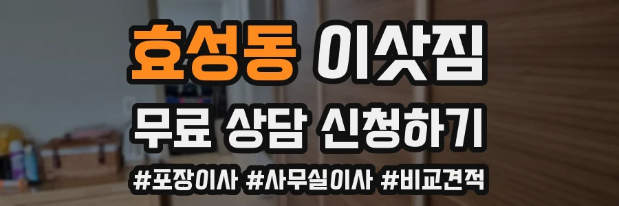 효성동 이삿짐