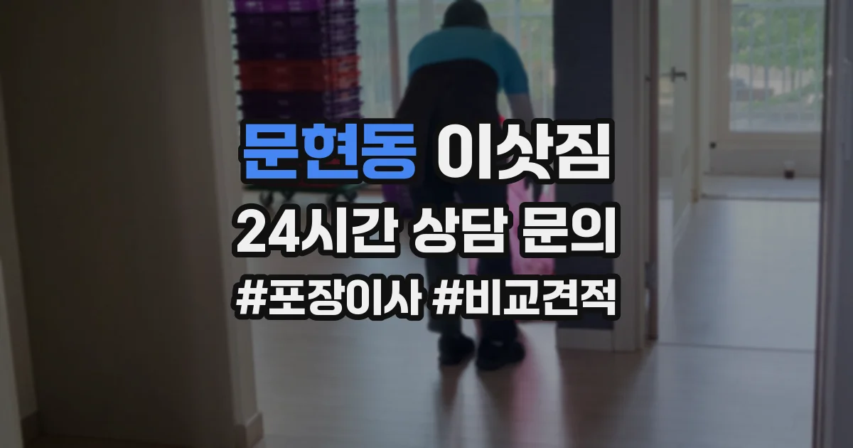 문현동 이삿짐