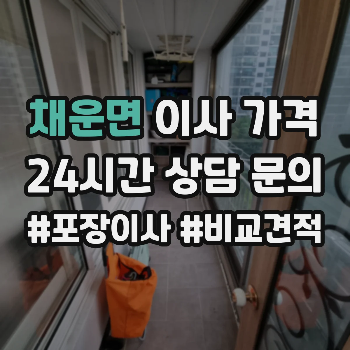 채운면 이사 가격