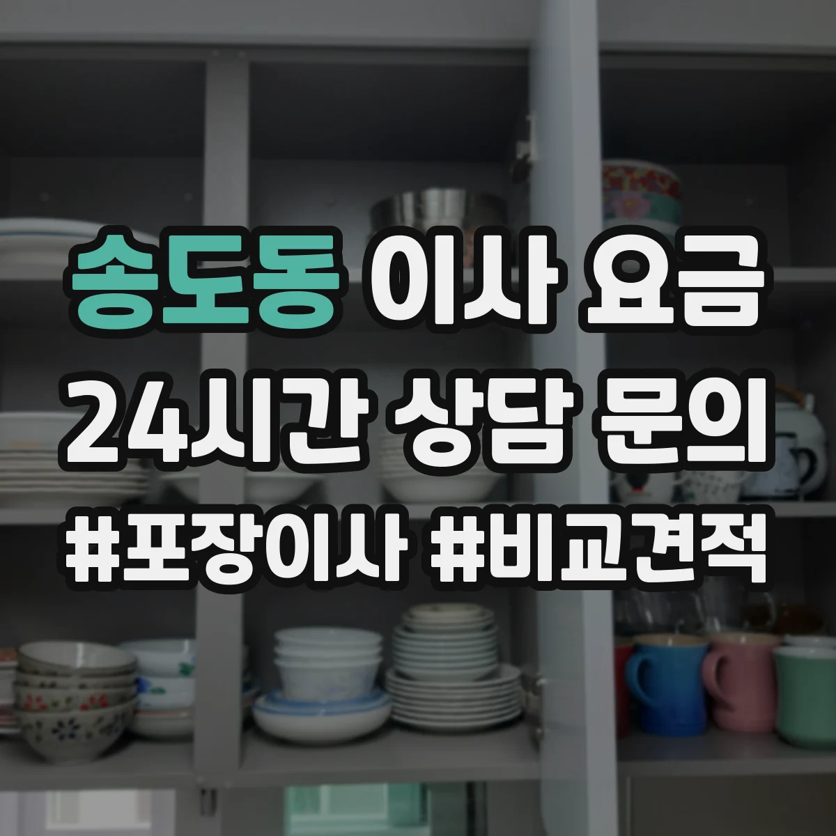 송도동 이사 요금