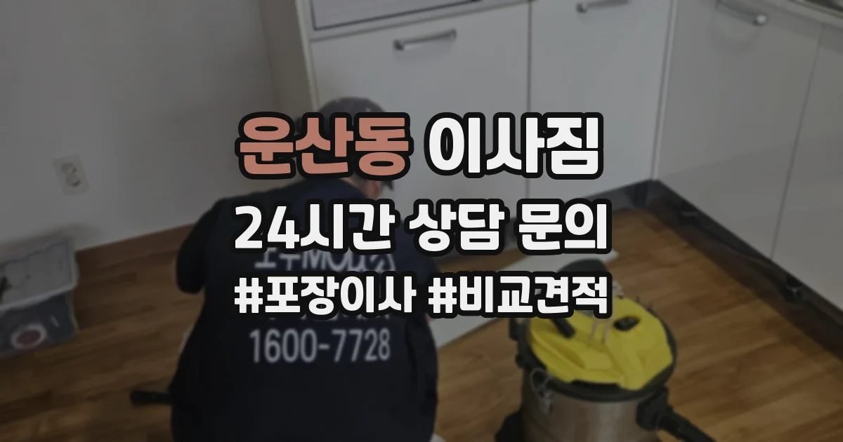 운산동 이사짐
