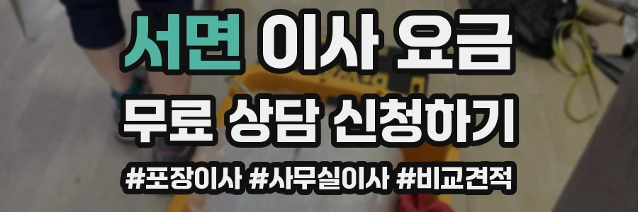 서면 이사 요금