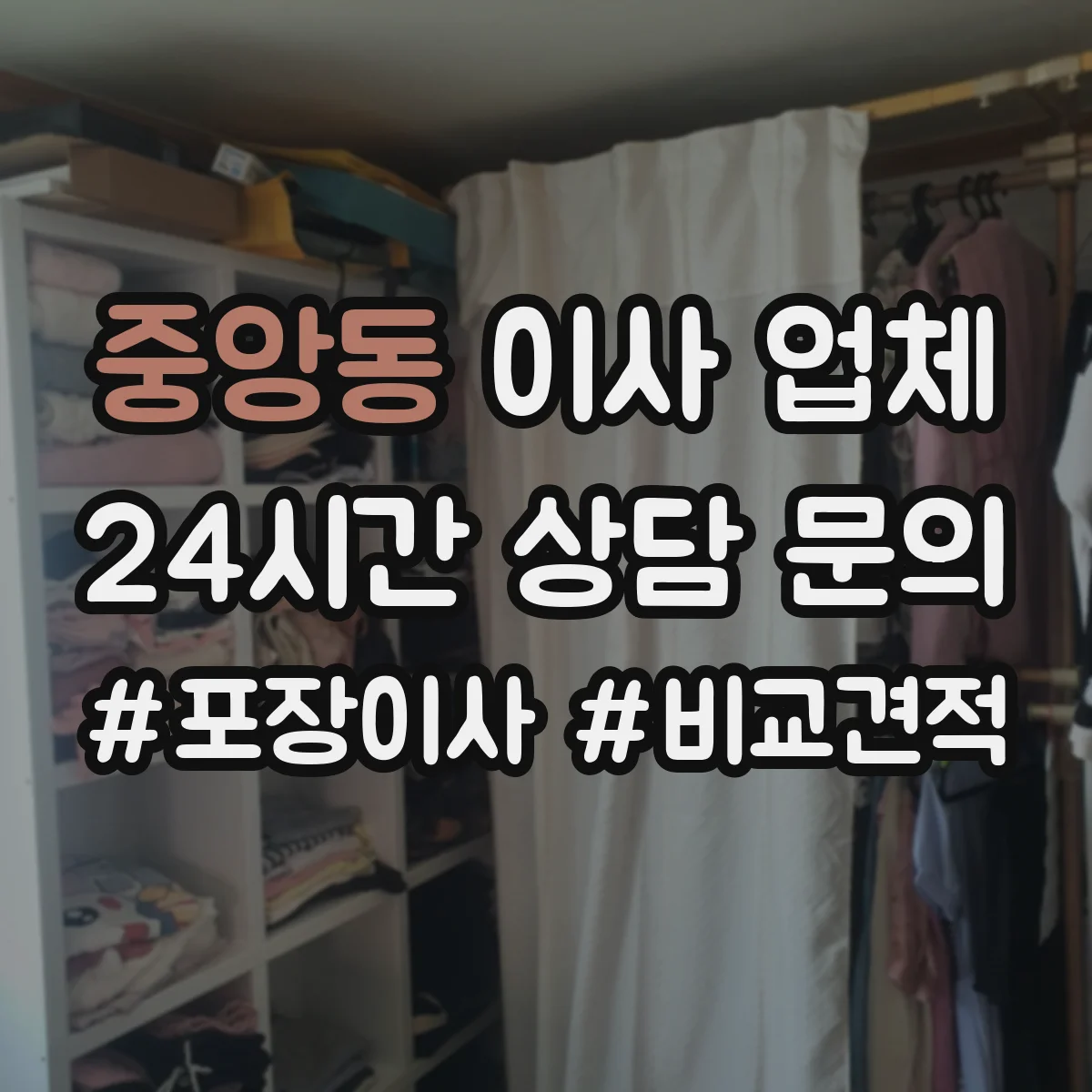 중앙동 이사 업체