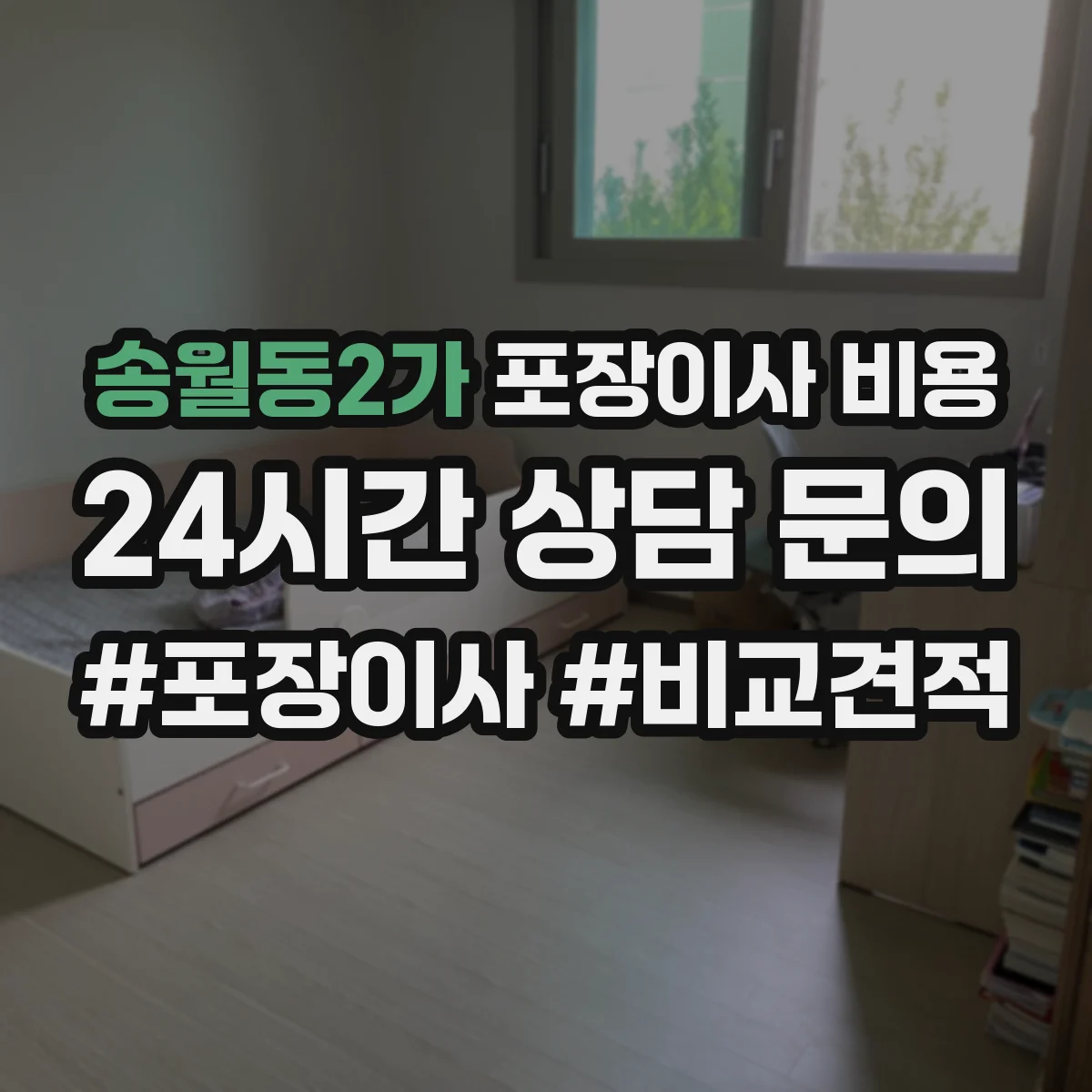 송월동2가 포장이사 비용