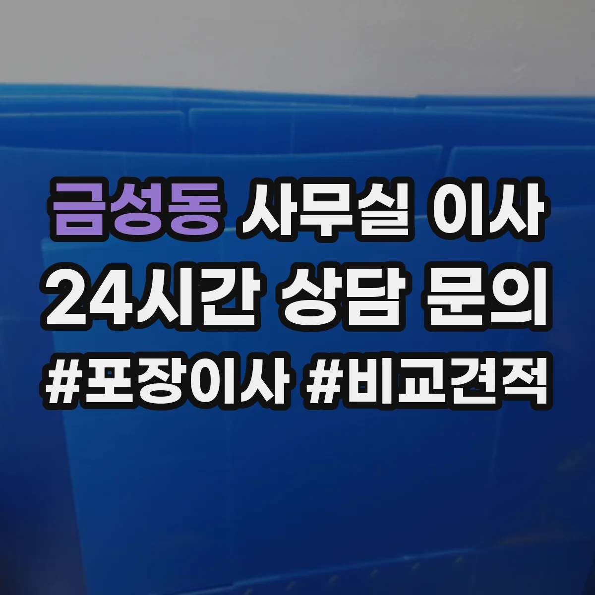 금성동 사무실 이사