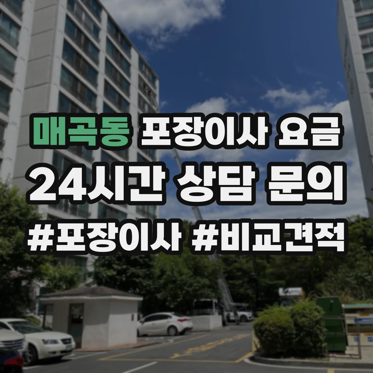 매곡동 포장이사 요금