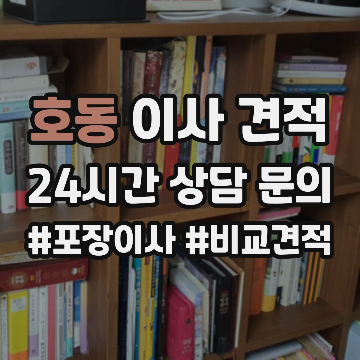 호동 이사 견적
