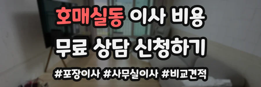 호매실동 이사 비용