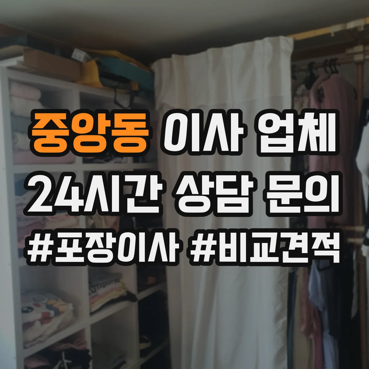 중앙동 이사 업체