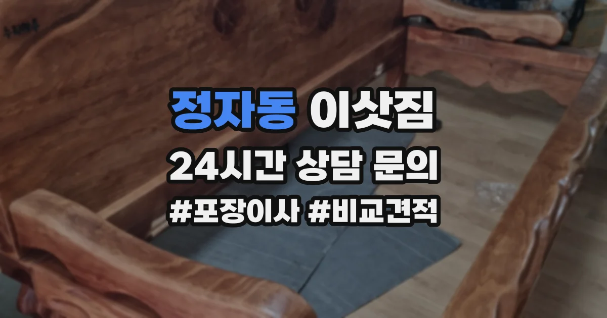 정자동 이삿짐