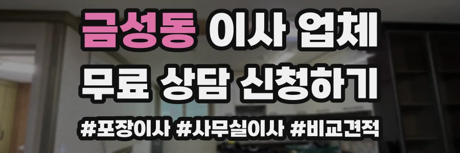 금성동 이사 업체