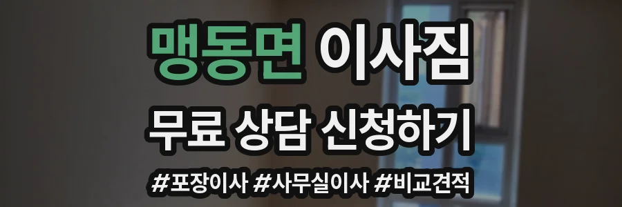 맹동면 이사짐