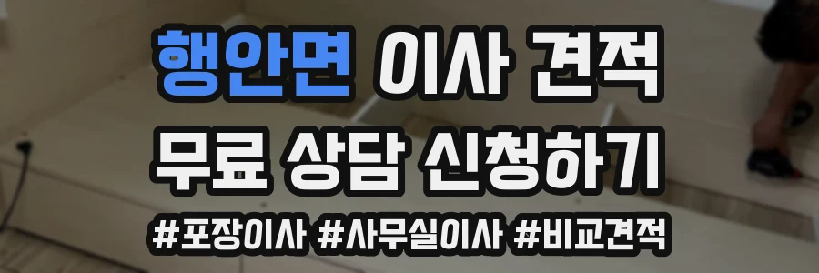 행안면 이사 견적