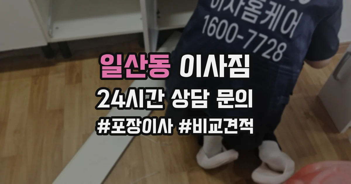 일산동 이사짐