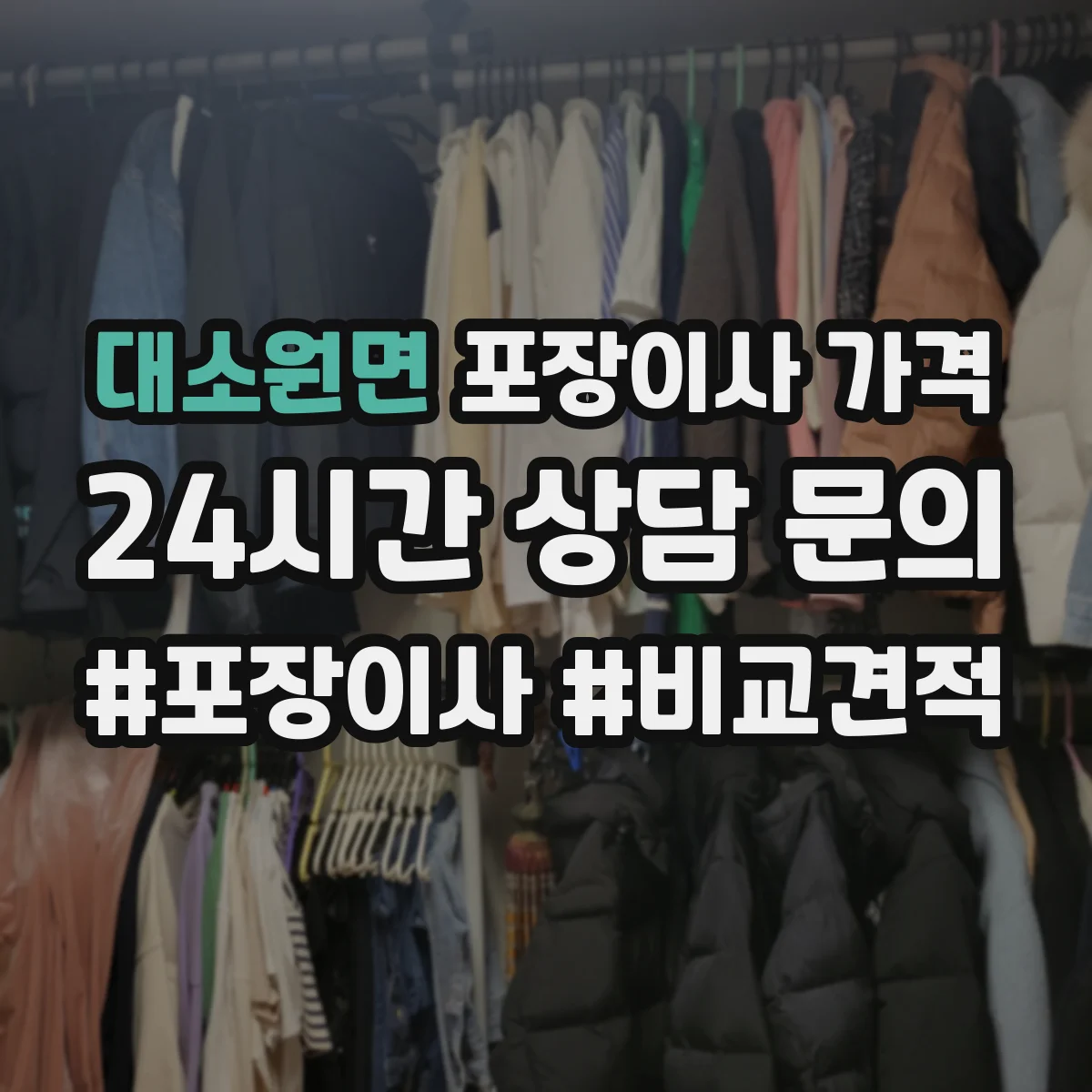 대소원면 포장이사 가격