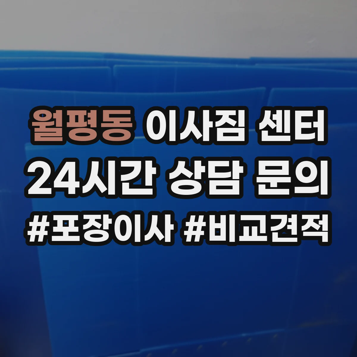 월평동 이사짐 센터