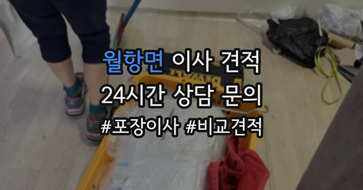 월항면 이사 견적