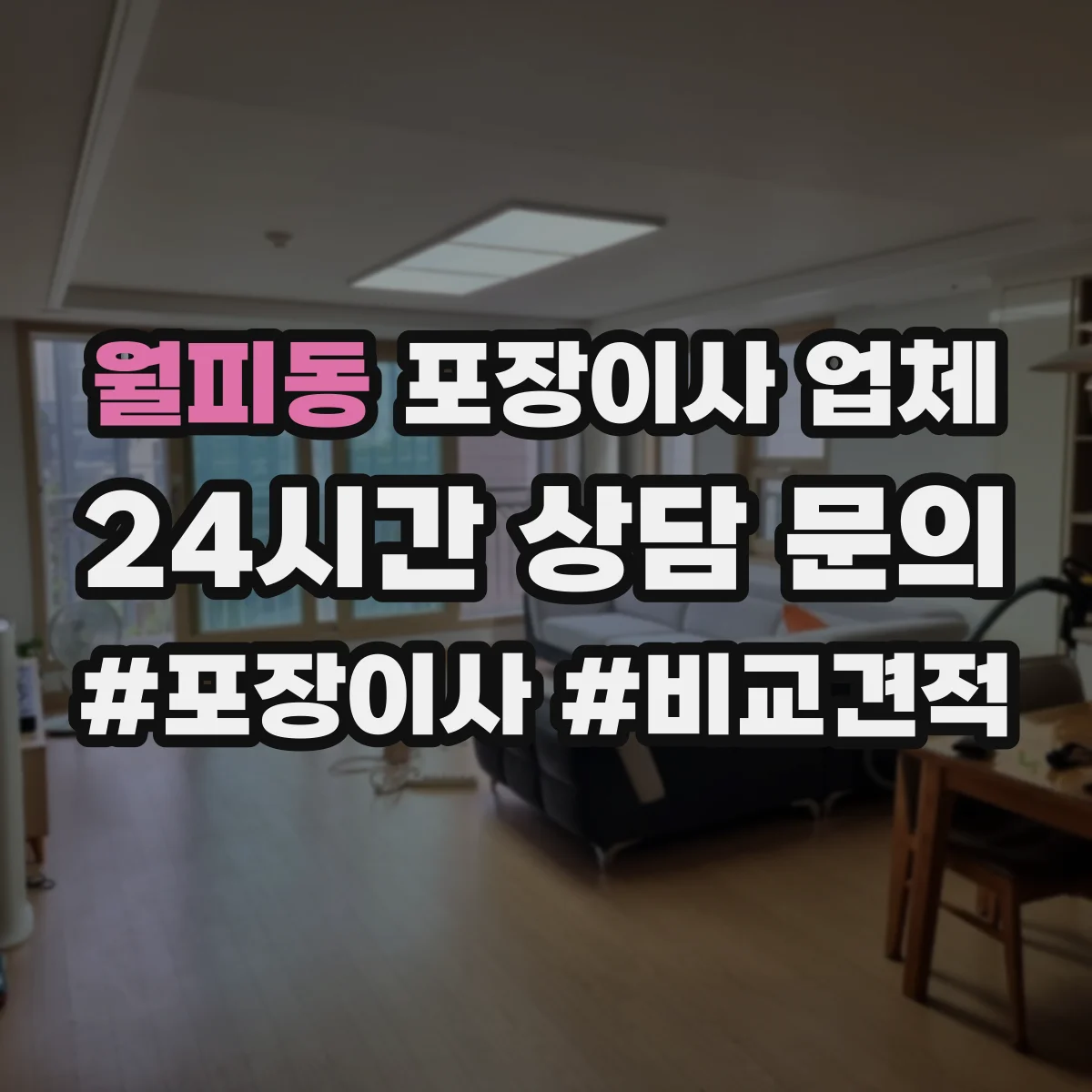 월피동 포장이사 업체