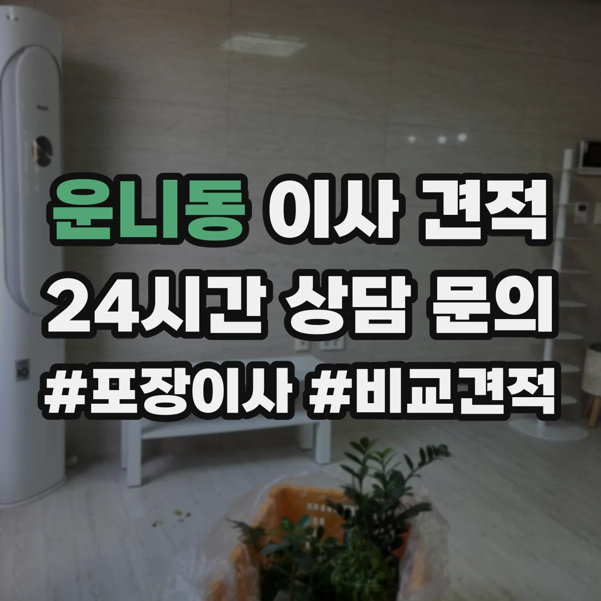 운니동 이사 견적