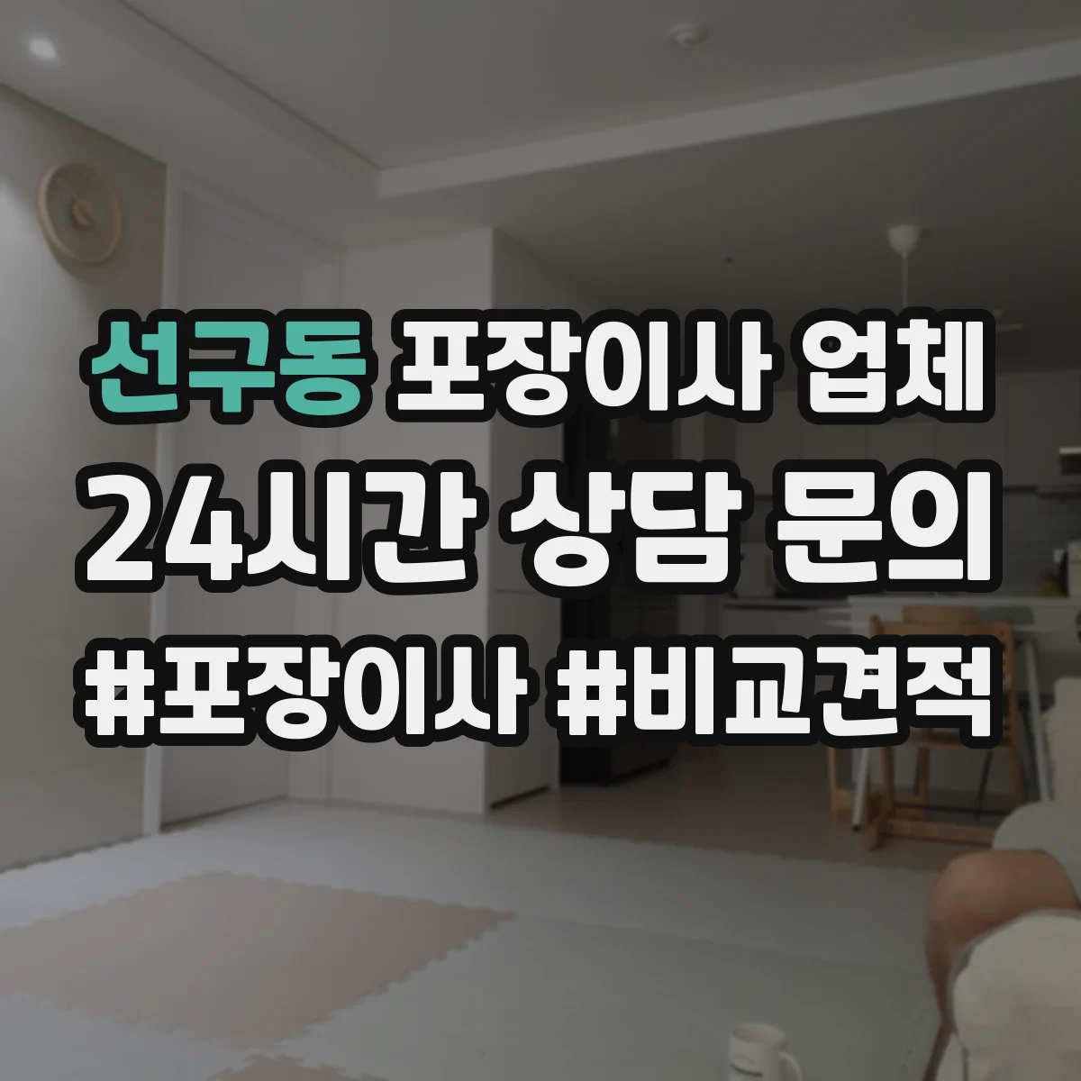 선구동 포장이사 업체